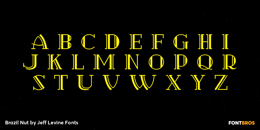 Brazil Nut Font Poster #3