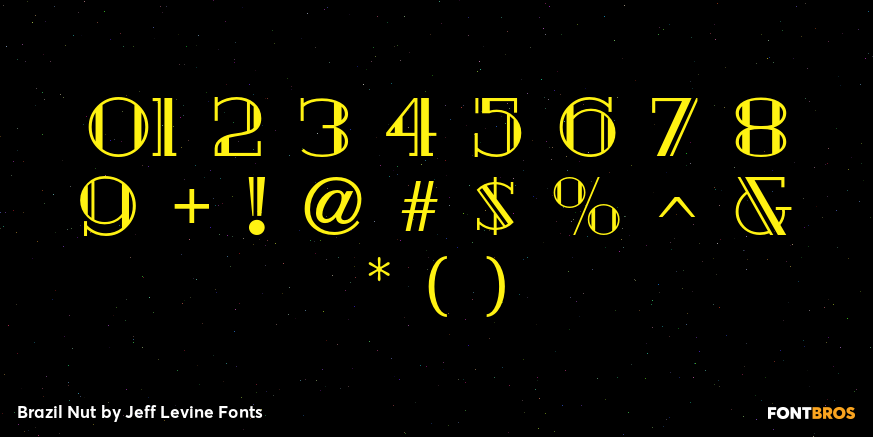Brazil Nut Font Poster #4