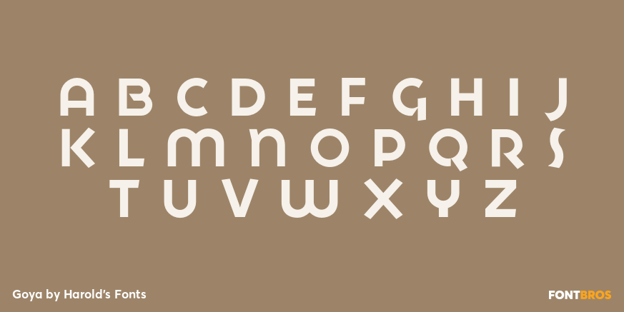 Goya Font Poster #2
