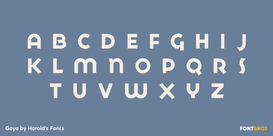 Goya Font Poster #3