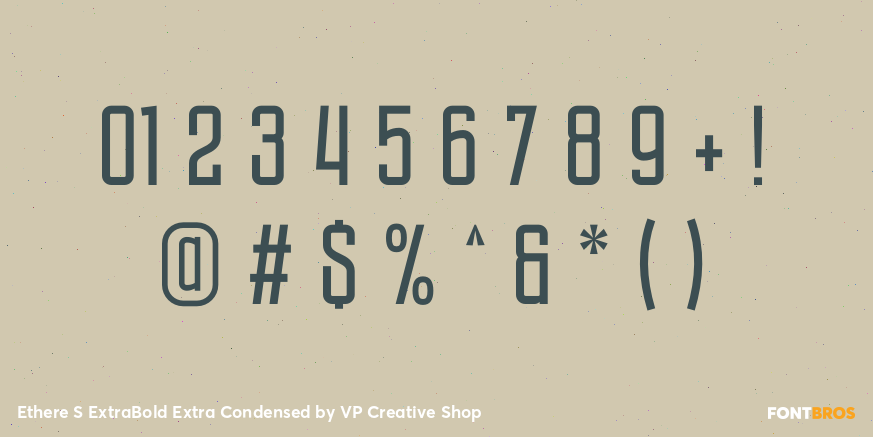 Ethere S ExtraBold Extra Condensed Font Poster #4