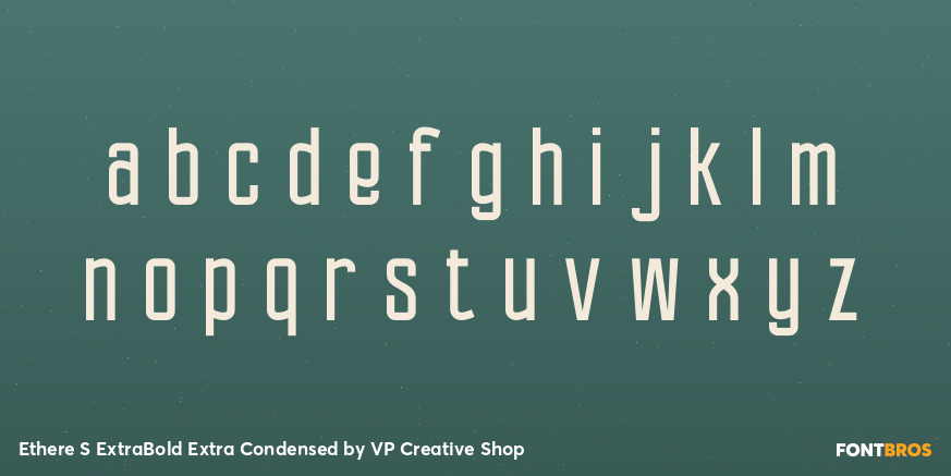 Ethere S ExtraBold Extra Condensed Font Poster #3