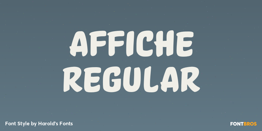 Affiche Regular Font Poster #1