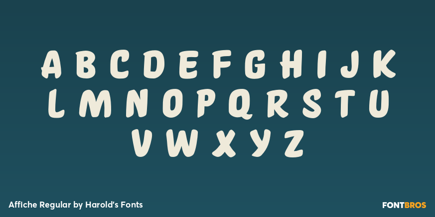 Affiche Regular Font Poster #2