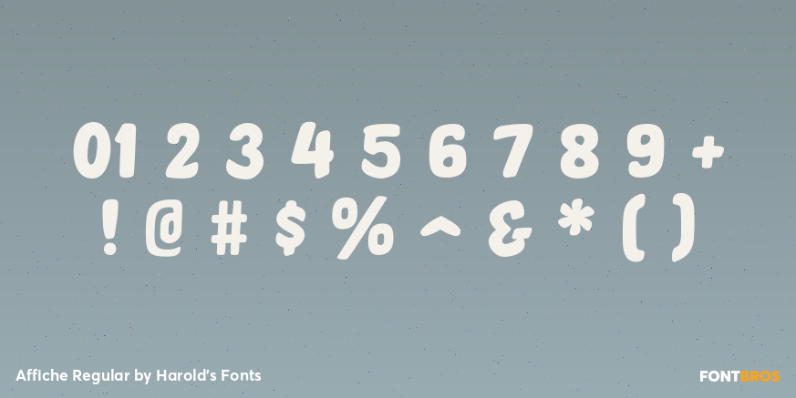 Affiche Regular Font Poster #4