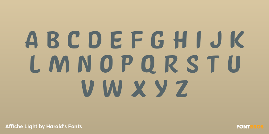 Affiche Light Font Poster #2