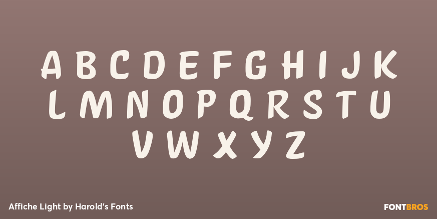 Affiche Light Font Poster #3