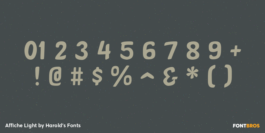 Affiche Light Font Poster #4