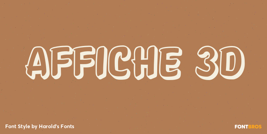 Affiche 3D Font Poster #1