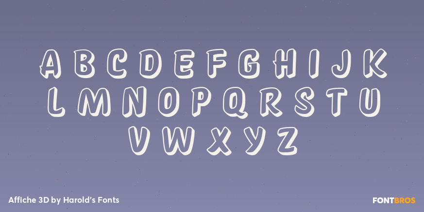 Affiche 3D Font Poster #2