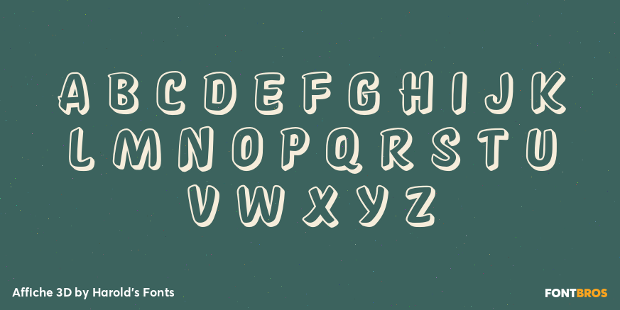 Affiche 3D Font Poster #3