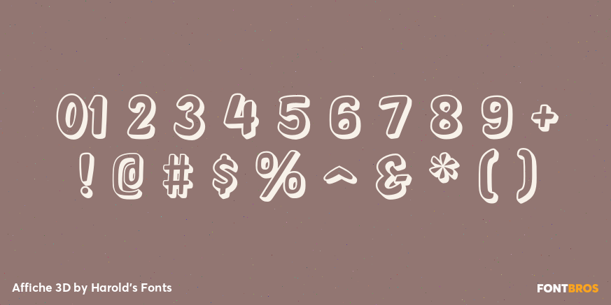 Affiche 3D Font Poster #4