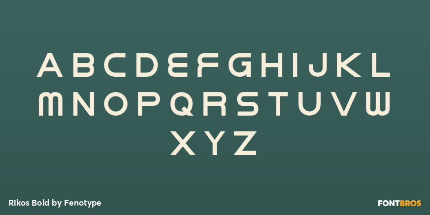 Rikos Bold Font Poster #2