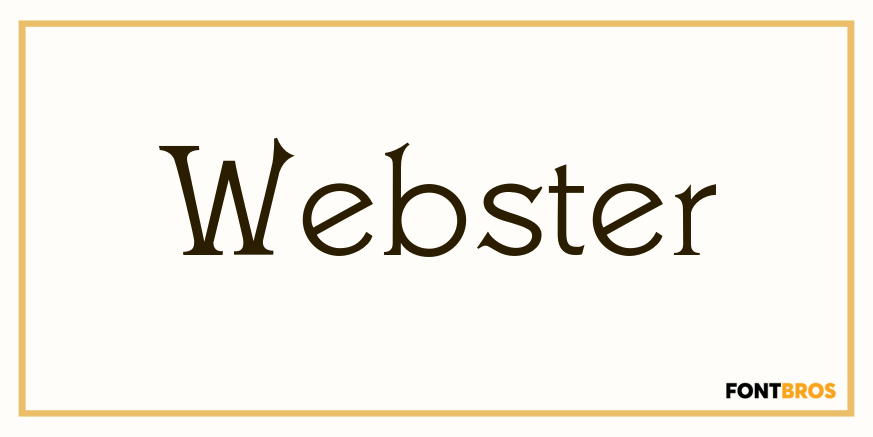 Webster Font Family