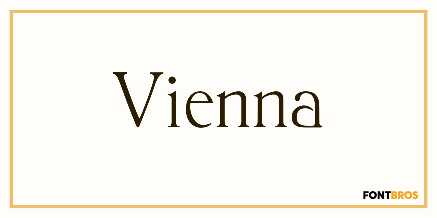 Vienna Font Poster