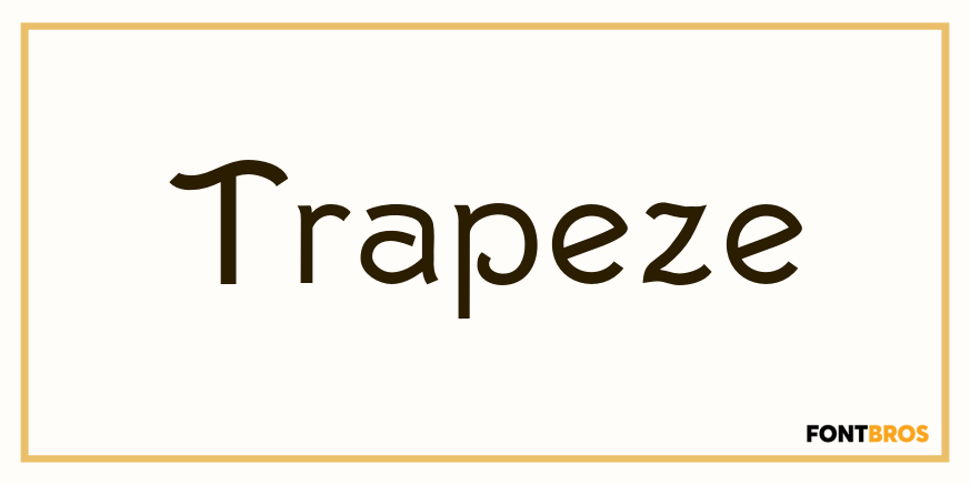 Trapeze Font Poster
