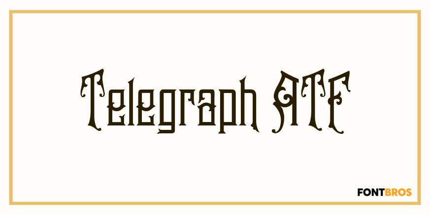 Telegraph Font Poster