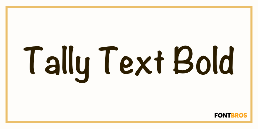 Tally Text Bold Poster