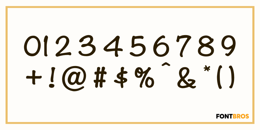 Tally Text Bold Font Poster #1
