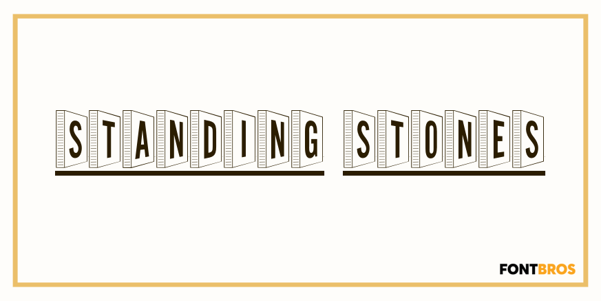 Standing Stones Font Poster #1