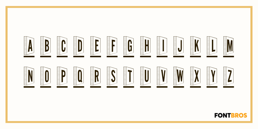 Standing Stones Font Poster #2