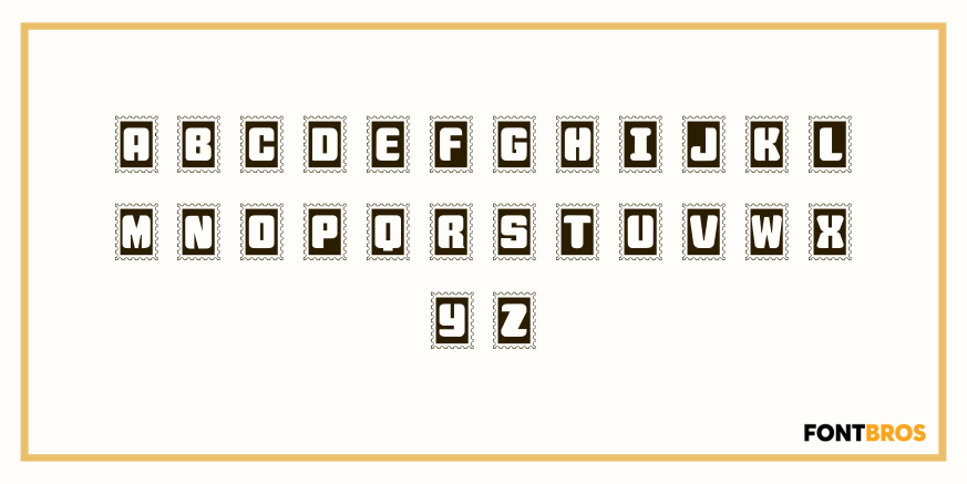 Stamps Font Poster #2