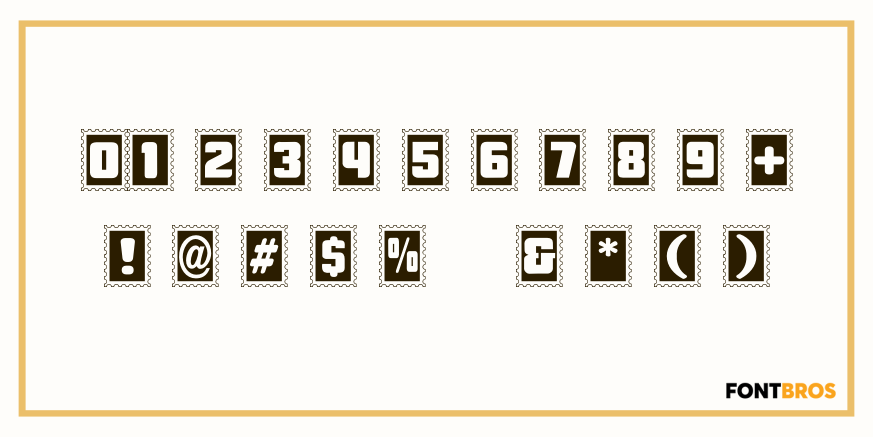 Stamps Font Poster #4