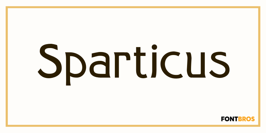 Sparticus Font Family Poster