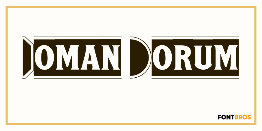 Roman Forum Font Poster