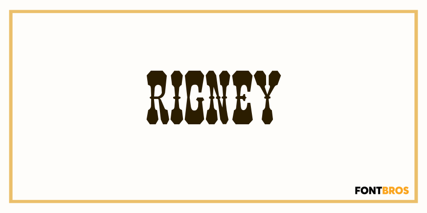 Rigney Font Poster