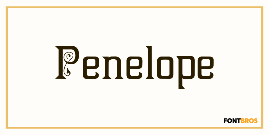 Penelope Font Poster
