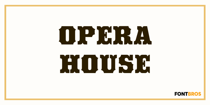 Opera House Font Poster