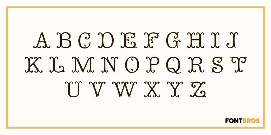 Old Vic Font Poster #2