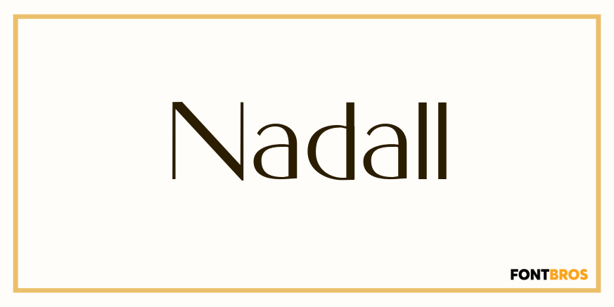 Nadall Font Poster