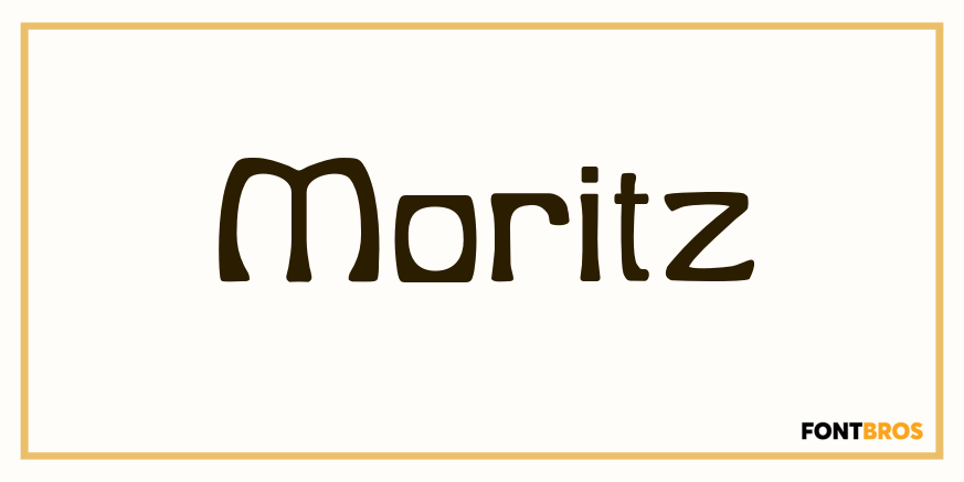 Moritz Font Poster