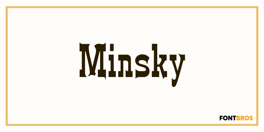 Minsky Font Poster