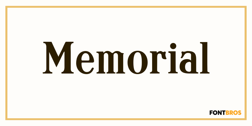 Memorial Font Poster