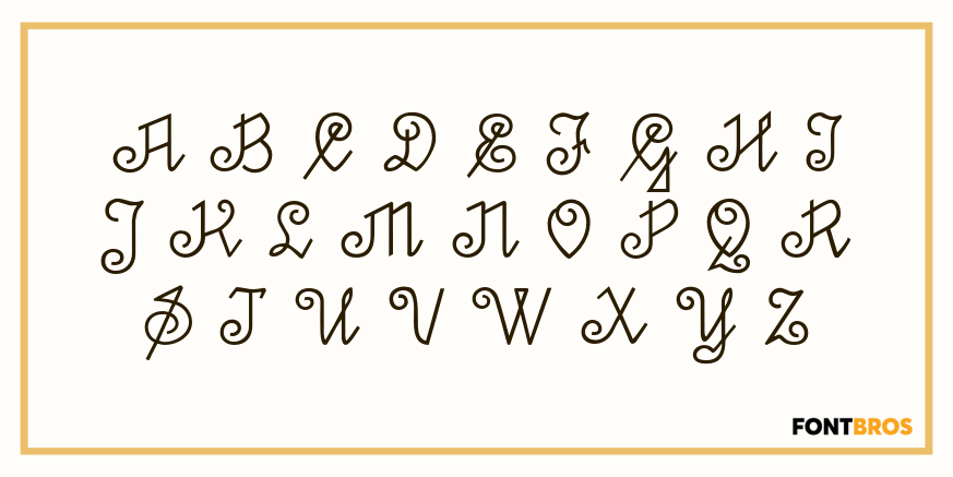 Master Script Font Poster #2