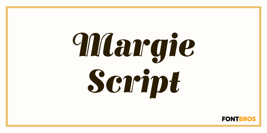 Margie Script Font Family Poster