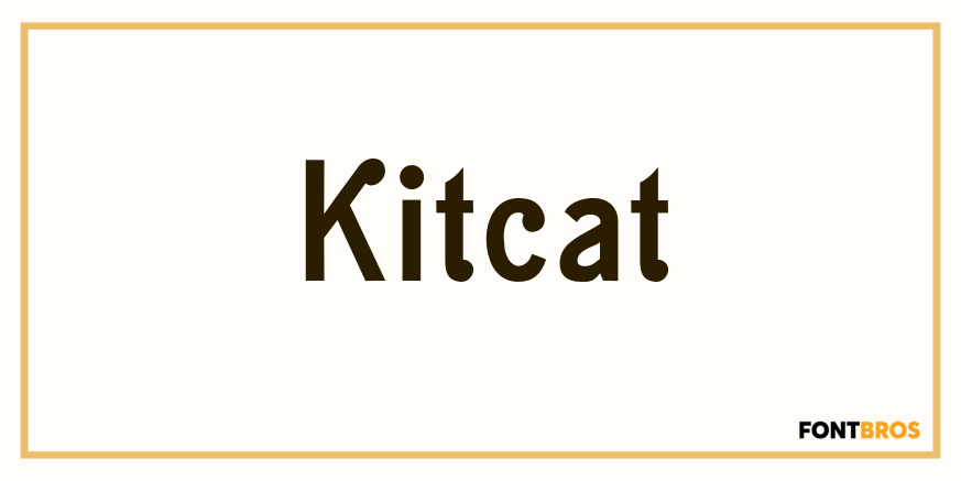 Kitcat Font Poster