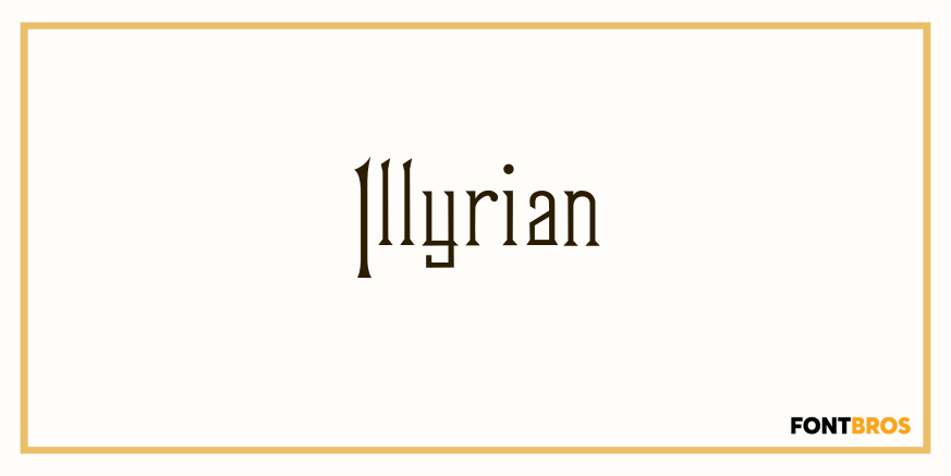 Illyrian Font Poster