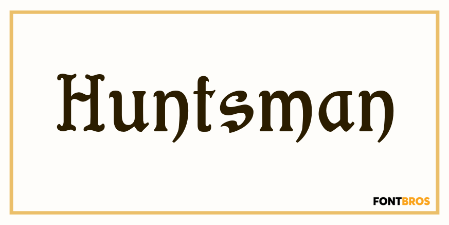 Huntsman Font Poster