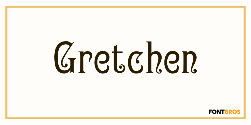 Gretchen Font Poster
