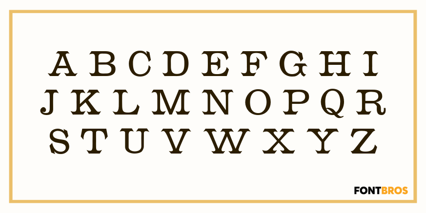 French Ionic Font Poster #2