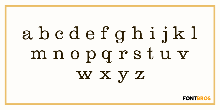 French Ionic Font Poster #3