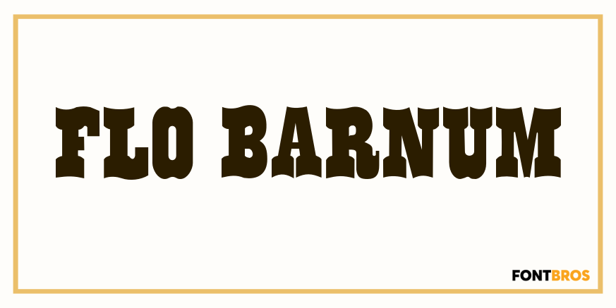 Flo Barnum Font Poster