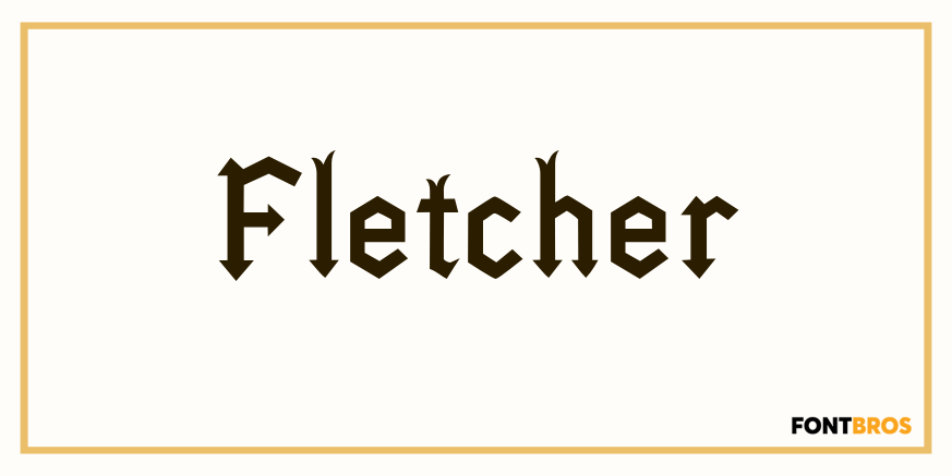 Fletcher Font Poster