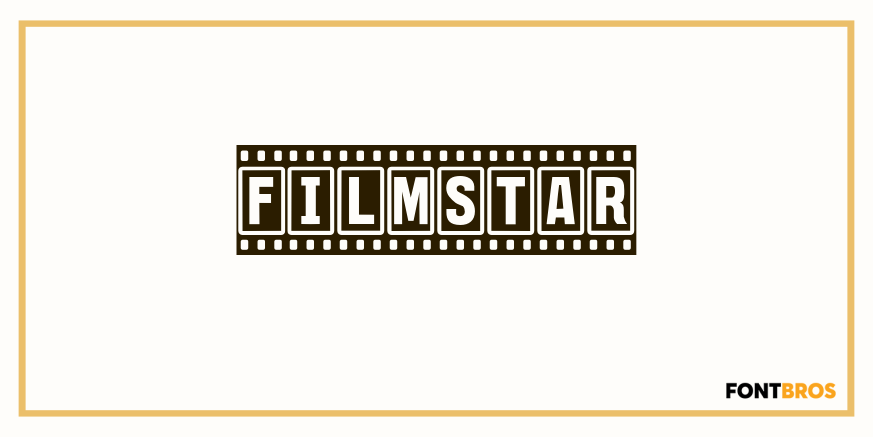 Filmstar Font Poster