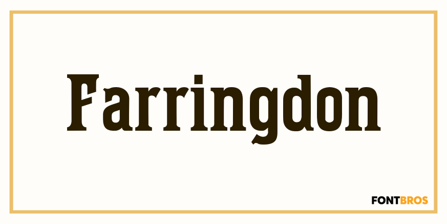 Farringdon Font Family Poster