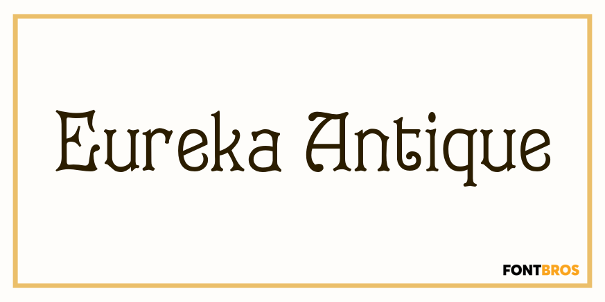Eureka Antique Font Poster